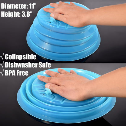Kichwit Collapsible Silicone Microwave Plate Cover Splatter Guard