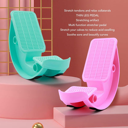 2pcs Calf Stretcher Slant Board, Anti Slip Foot Rocker Ankle Exerciser Leg Muscle Stretching Equipment for Achilles Tendinitis, Plantar Fasciitis Pain Relief and Tight Calves(Pink)