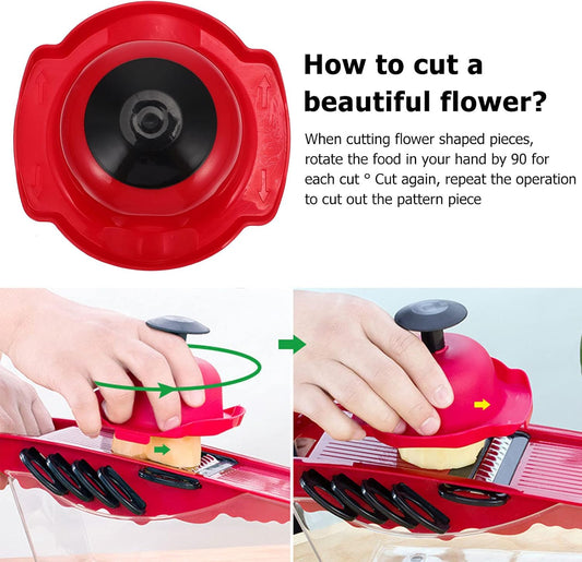 2pcs Food Slicer Safety Holder Multi-functional Finger Guard for Cooking Fits All Vegetables Fruits and Meats Easy to Clean Kitchen Tool for Slicing