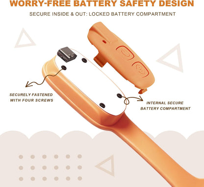 Rechargeable Kids Book Light, Cute Bookmark Reading Light for Kids, Dimmable Portable LED Book Light for Reading in Bed, Eye-Caring Bedtime Reading Lamp for Children & Travel, Brown