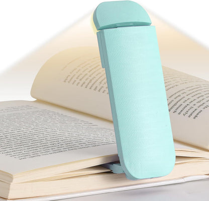 HEMONNKAM Book Reading Light, Rechargeable Clip on Booklight, Eye Caring 3 Color Temperatures & 5 Brightness Levels, Night Use for Bed, Long Lasting, Reading at Night in Bed, Purple