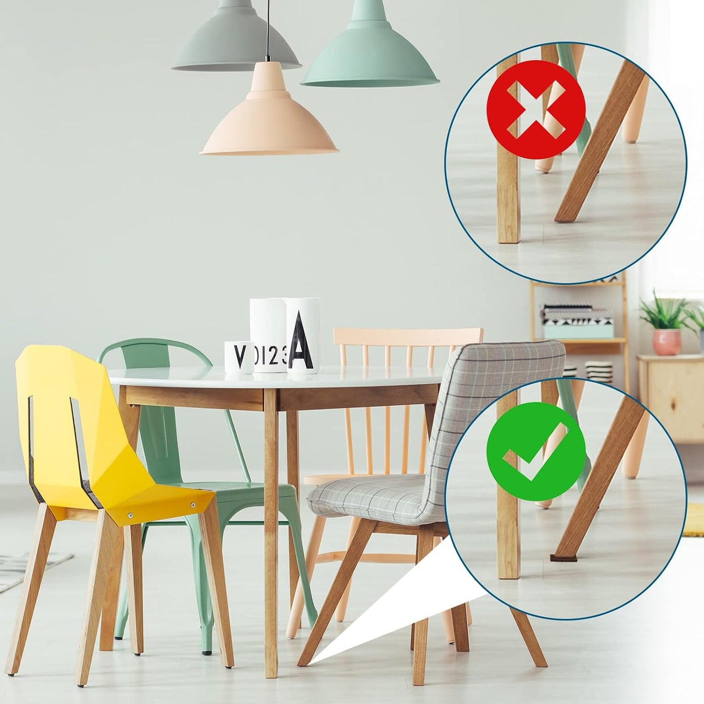 Shappy 2 Pcs Felt Strips with Adhesive Backing Felt Tape Roll Non Slip | 120 x 1 x 0.12 Inch,Linen,Self Adhesive,Cuttable Furniture Pads,for Protecting,Hardwood,Floors,Chairs,Wall