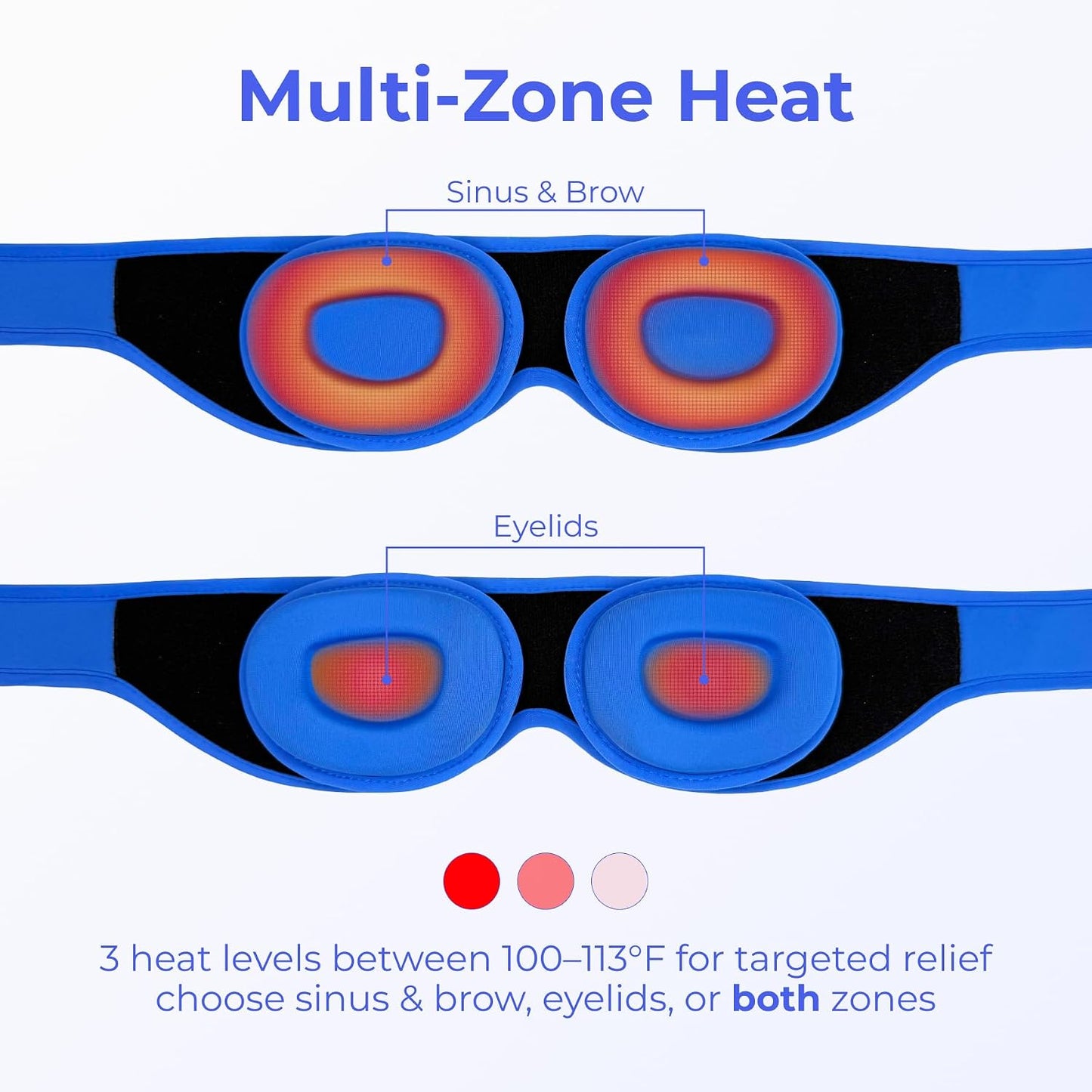 Blinkjoy Rechargeable Heated Eye Mask for Dry Eyes | Cordless Warm Compress for MGD, Styes & Eye Strain, Optometrist Recommended for Dry Eye Relief