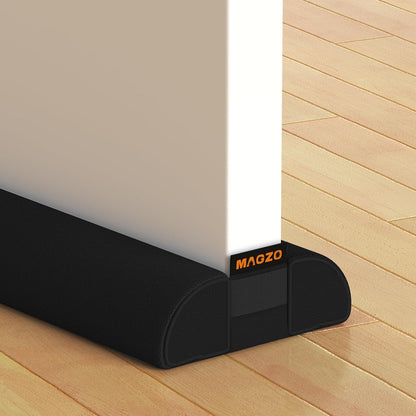 MAGZO Under Door Draft Stopper, 36 Inch Adjustable Door Gap Filler, Gray | Dual-Sided Soundproof Door Sweep for Blocking Noise Cold Air, Smoke, Dust & Light – Easy Install, Energy Saving, Washable