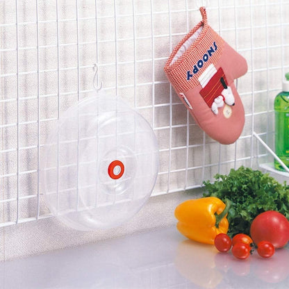 JapanBargain Microwave Plate Cover with Steam Vent, Easy Grip Splatter Guard Lid for Food Reheating, BPA-Free Plastic Dishwasher Safe, Made in Japan, 9 Inch
