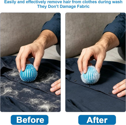 20Pcs Pet Hair Remover for Laundry, 1.4 inch Mini Ball Lint Traps | Effective Dryer Ball for Cat Dog Pet Hair in Clothes,Sheets,Towels, Lint Catcher for washing Machine Without Damaging Fabrics