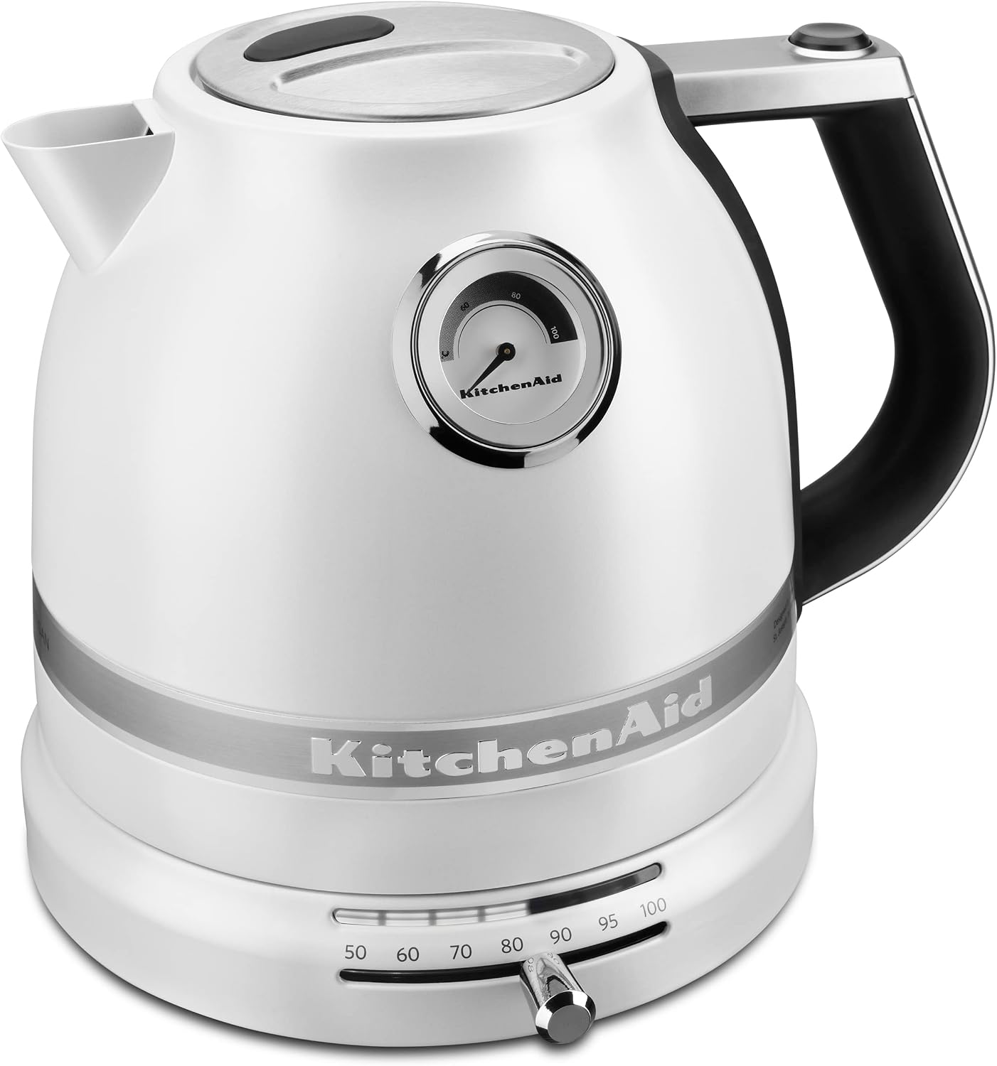 KitchenAid 1.5 L Pro Line Series Electric Kettle, Candy Apple Red | Water Level Gauge, Dual Wall Insulation Keeps Water Hot, Soft Grip Handle for Easy Pouring, Model KEK1522CA