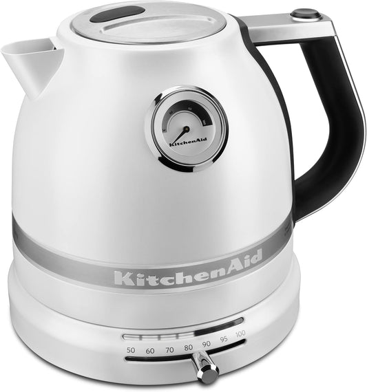 KitchenAid 1.5 L Pro Line Series Electric Kettle, Candy Apple Red | Water Level Gauge, Dual Wall Insulation Keeps Water Hot, Soft Grip Handle for Easy Pouring, Model KEK1522CA