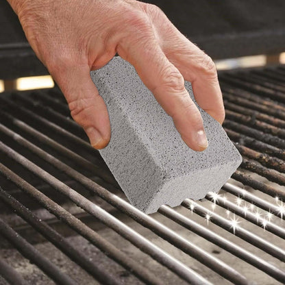 SEUNMUK 10 Pack Grill Stone Cleaning Brick Block, 3.9x2.8x1.6 Inch Gray Pumice Grill Cleaning Stone, Grill Clean Brick for Removing Stains, BBQ Grill