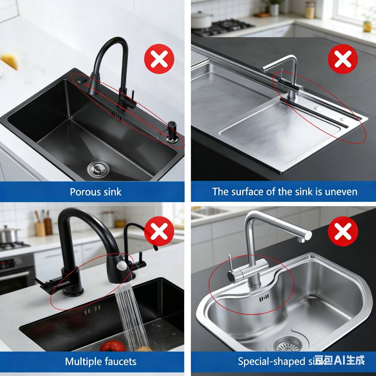 Kitchen Sink Splash Guard Gen2-30" x 6'' Silicone Sink Mat Splash Guard fit for Countertop, Bathroom,Farmhouse,RV by EBIGIC (Grey)