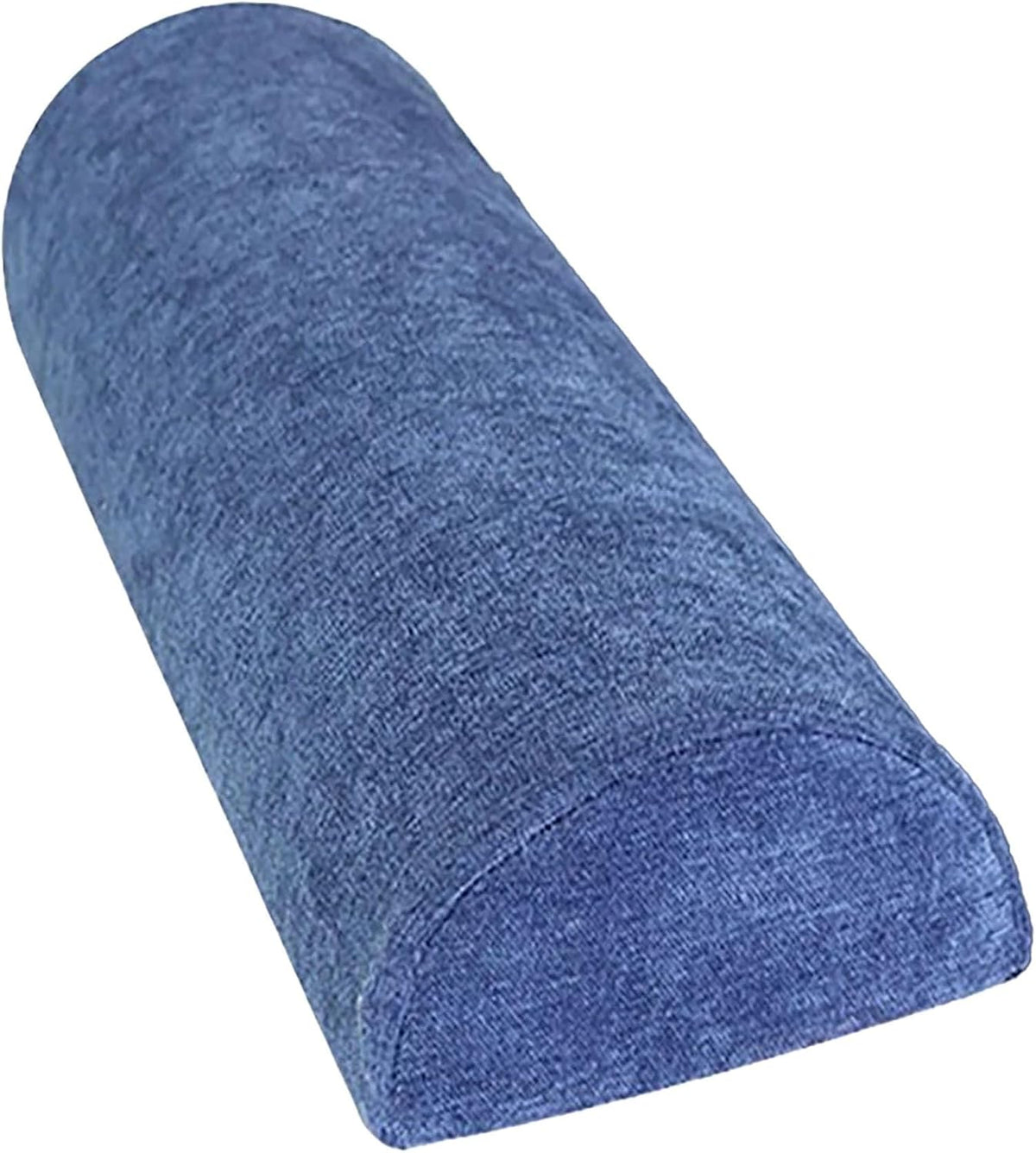 1/2 Pack Half Moon Bolster Pillow for Legs, Knees, Lower Back and Head | Lumbar Support Pillow for Bed, Sleeping | Semi Roll for Ankle and Foot Comfort - Machine Washable Cover(09,M:50x17x9cm)