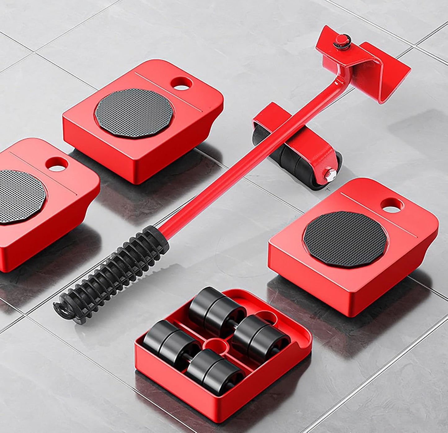 Large Furniture Mover Tool Set, 5 Pcs Appliance Lifter and Mover for Lifting and Moving Less Than 220 Pounds (M)