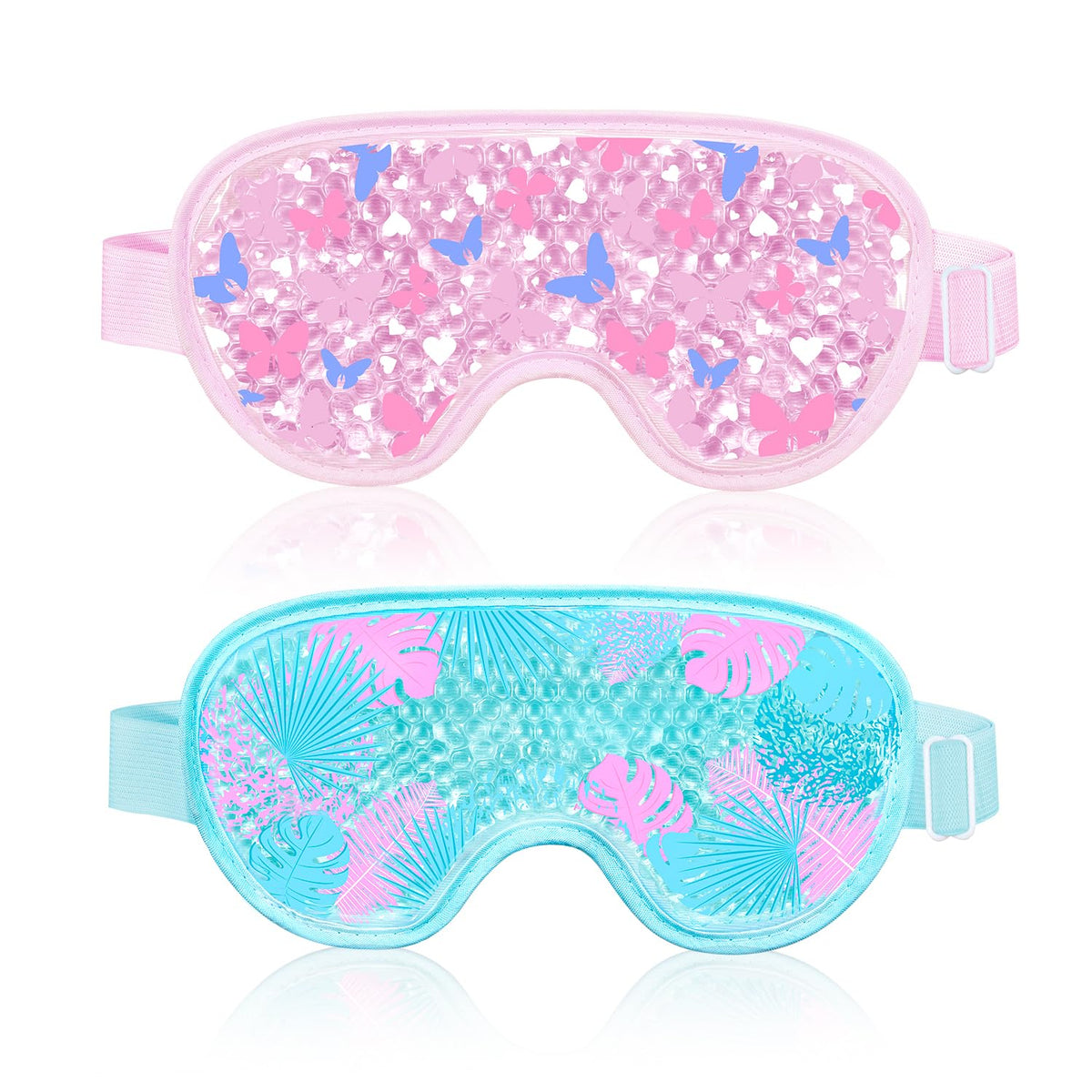 2PCS Cooling Eye Mask Gel Eye Mask, Reusable Hot Cold Therapy