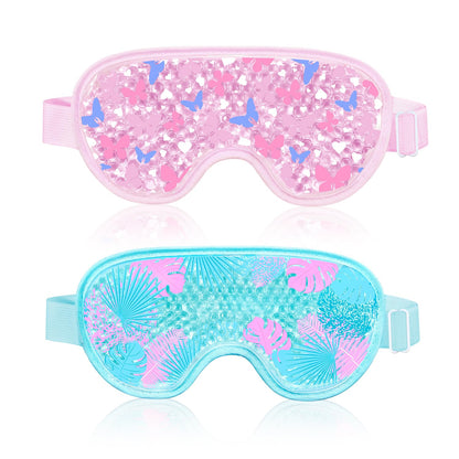 2PCS Cooling Eye Mask Gel Eye Mask, Reusable Hot Cold Therapy