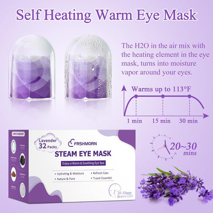 Steam Eye Mask Heated Eye Masks For Dry Eyes, Unscented