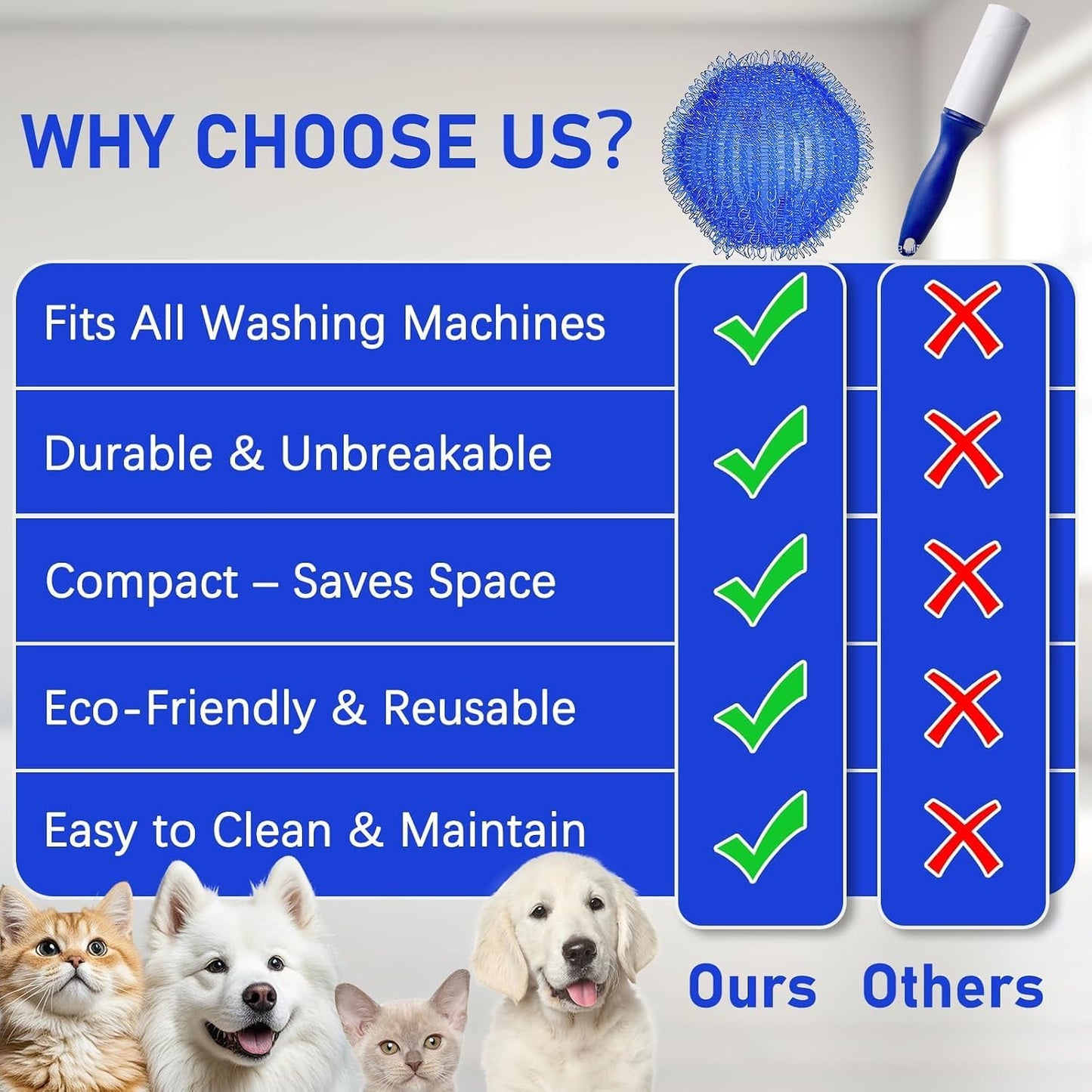 Pet Hair Remover for Laundry, Hair Catcher for Washing Machine, 12PCS | Washing Machine Fur Catcher, Dog Hair Remover for Laundry & Cat Laundry Pet Hair Catcher for Clothes, Towels & Blankets