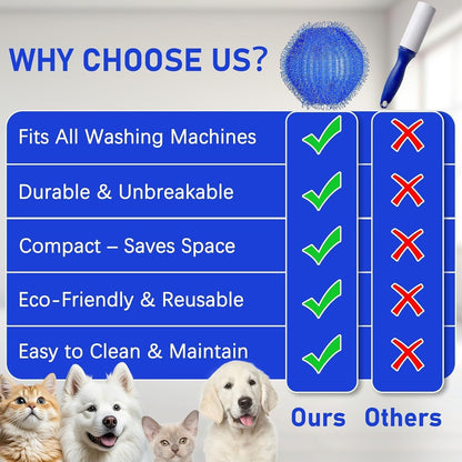 Pet Hair Remover for Laundry, Hair Catcher for Washing Machine, 12PCS | Washing Machine Fur Catcher, Dog Hair Remover for Laundry & Cat Laundry Pet Hair Catcher for Clothes, Towels & Blankets