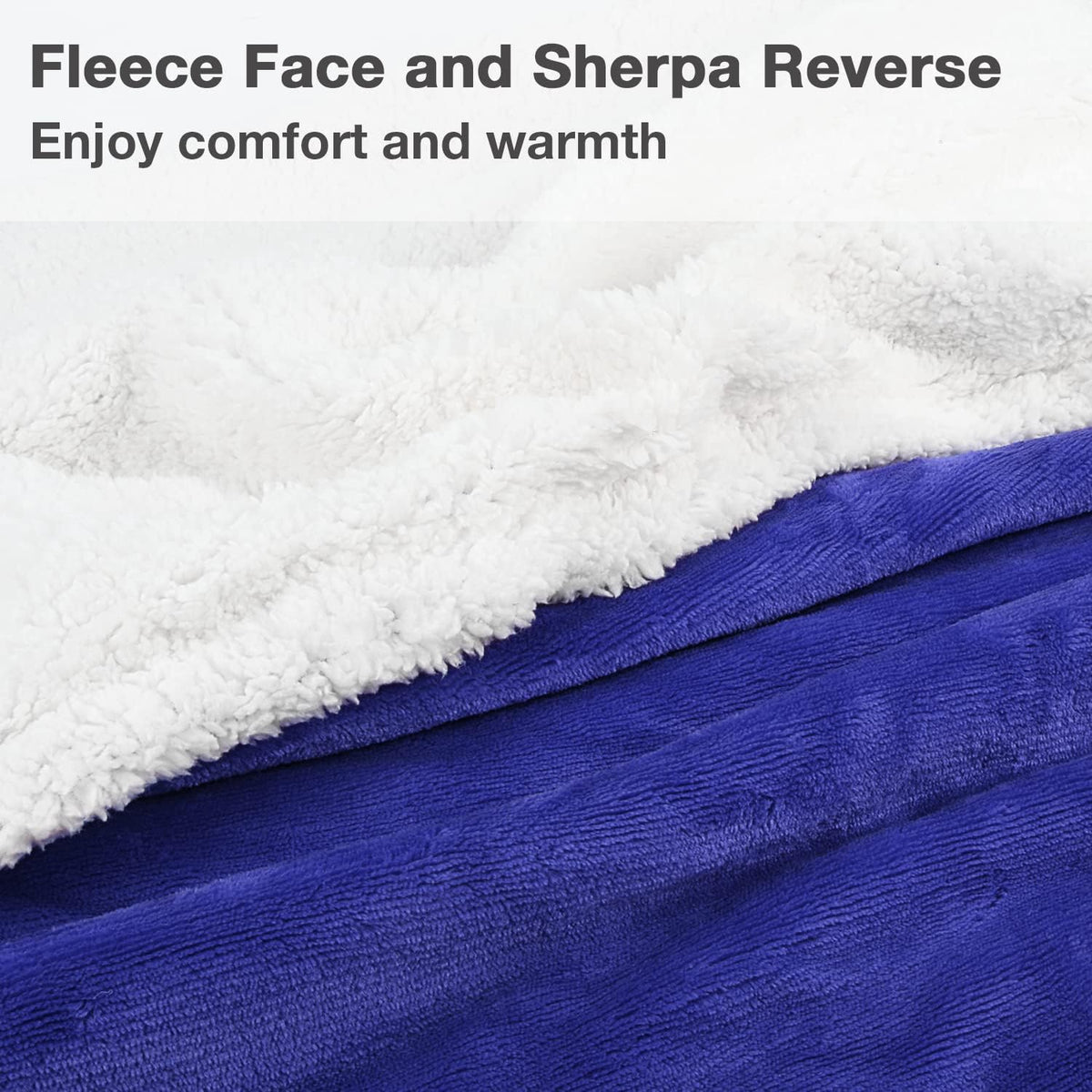 Catalonia Sherpa Wearable Blanket with Sleeves and Pocket for Adults