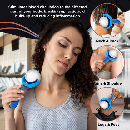 Cold Massage Roller Ball | Cold Therapy | Ice Roller Ball with Handle | cryo Stick | Relieve Muscle Pain (Green)