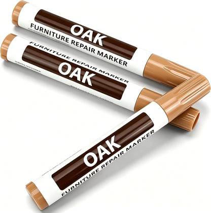 Wood Furniture Repair Pen Fix Scratches Floor Cabinet Table Door(WALNUT) | Restore floors! Top wood stain pen & furniture scratch repair markers. Ideal wood markers for scratches on doors & tables.