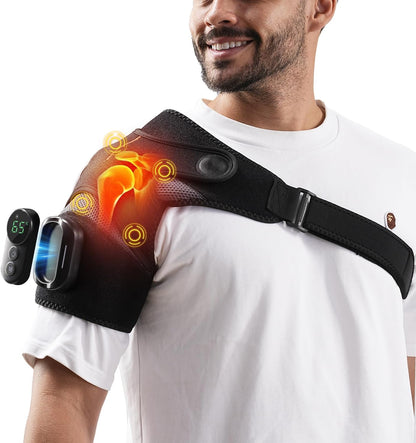 HOMRELEXA Shoulder Heating Pad, Shoulder Massager with Detachable Remote