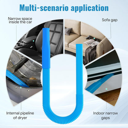Dryer Lint Vacuum Attachment Compatible with Dyson V15 V12 V11 V10 V8 V7 Gen5 Cordless Vacuum Cleaner, Flexible Dryer Vent Cleaner Kit Lint, The switch lock, so you don't need press the switch tightly
