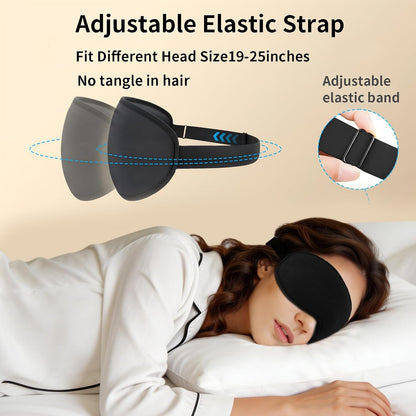 Sleep Mask for Side Sleeper Women Men,Blackout Eye Masks for Sleep