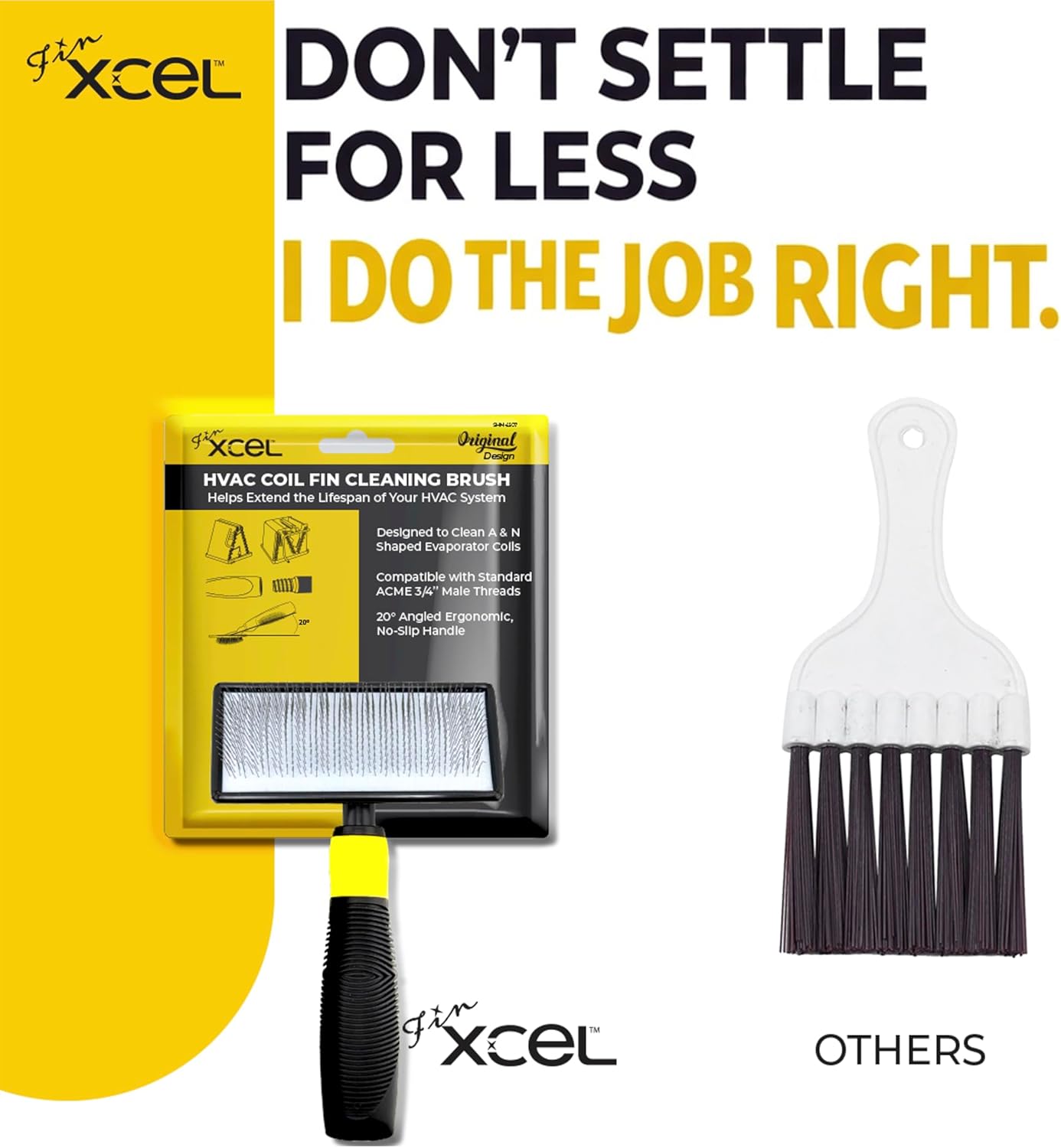 HVAC Coil Cleaner Brush for AC Evaporator & Condenser Coil Cleaning | Professional-Level Deep Cleaning, Fin-Safe Design & Extendable Reach