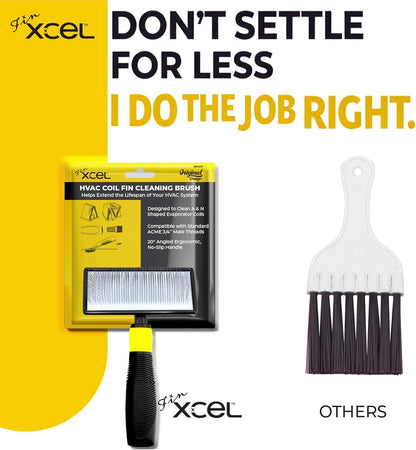 HVAC Coil Cleaner Brush for AC Evaporator & Condenser Coil Cleaning | Professional-Level Deep Cleaning, Fin-Safe Design & Extendable Reach