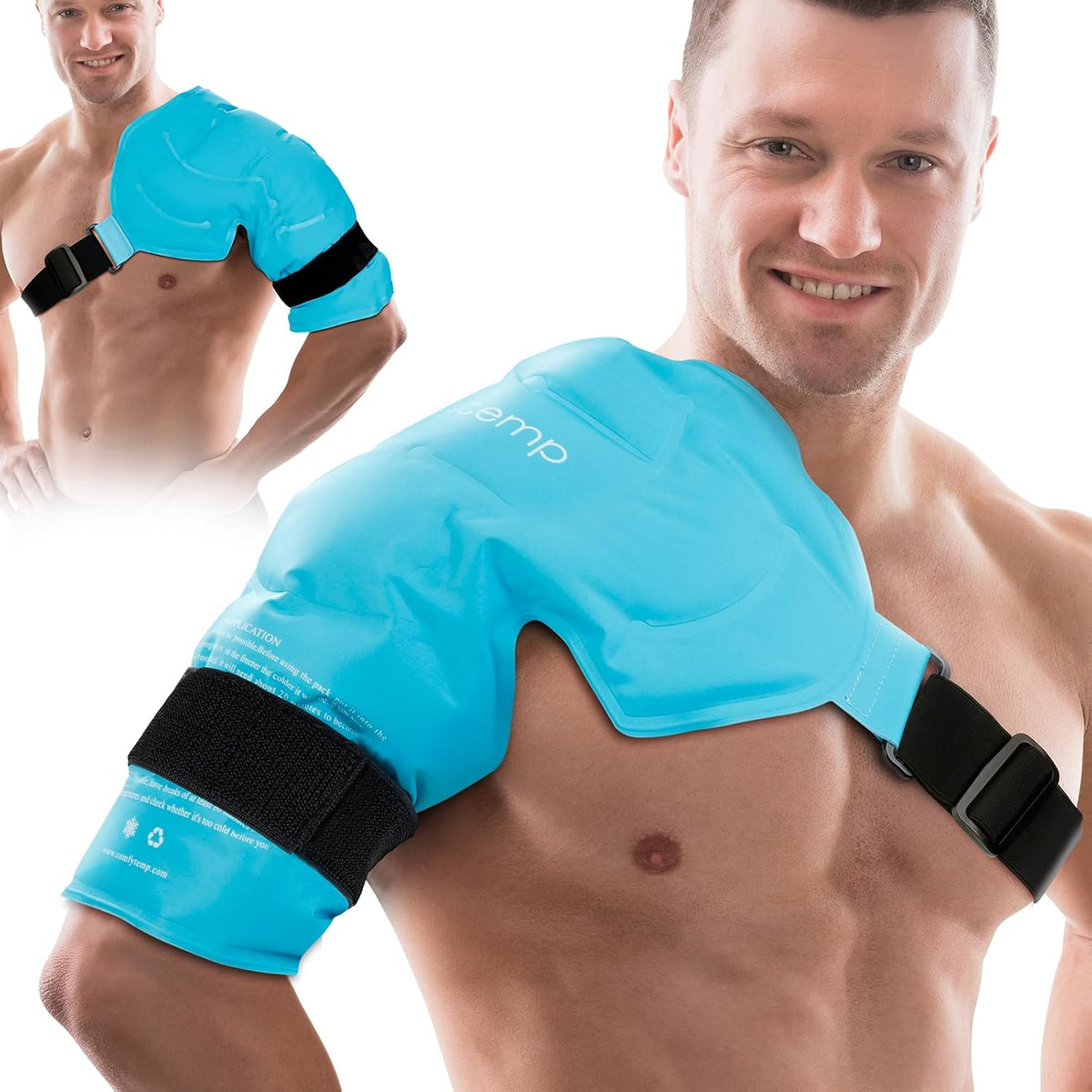 Comfytemp Shoulder Ice Pack, Rotator Cuff Cold Therapy Wrap (Large/X-Large)