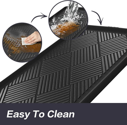Boot Tray for Entryway, Rubber Mat for Shoe Organizer, 27.5" x16