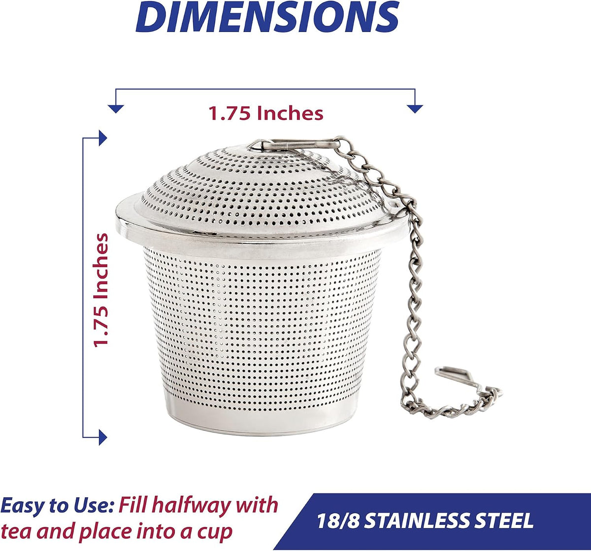 HIC Kitchen Tea Bag Squeezer, 18/8 Stainless Steel
