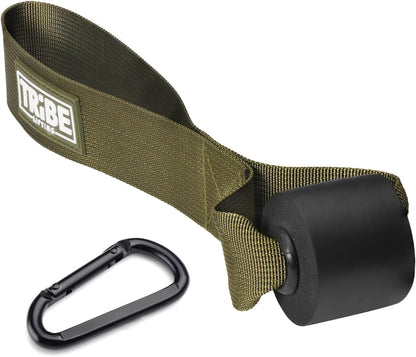 Door Anchor Strap for Resistance Bands with 5 Loops and Metal D-Rings | Fits most doors and resistance bands, 5 anchor points, reinforced nylon, tool-free setup, full-body workout versatility