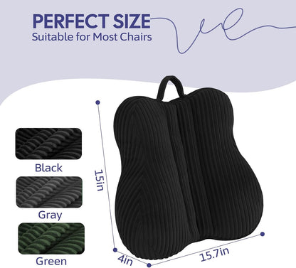 Lumbar Support Pillow for Couch, Back Support Pillow for Chair