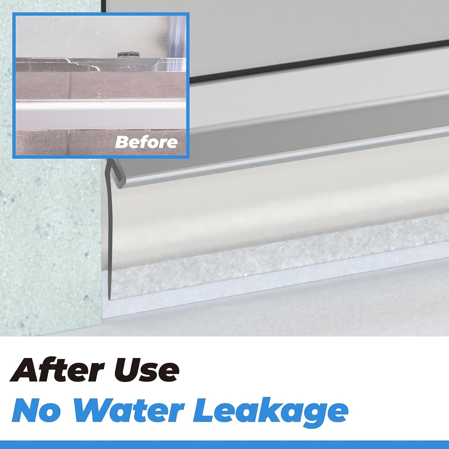 PalpitateC Shower Door T Drip Sweep Angled Gray Vinyl Framed Sweep fit for in Swing or Out Swing Doors Shower Door Bottom Sweep for Frameless Shower Door Seal 36" Long