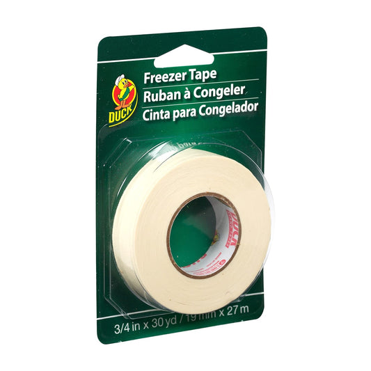 Duck Brand Write-On Freezer Tape, 3/4-Inch by 30-Yard, White, Single Roll