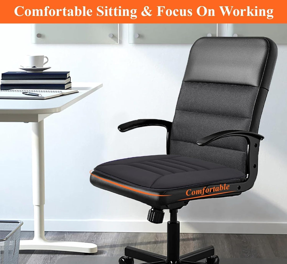kingphenix Memory Foam Car Seat Cushion for Driver and Office Chair Comfort