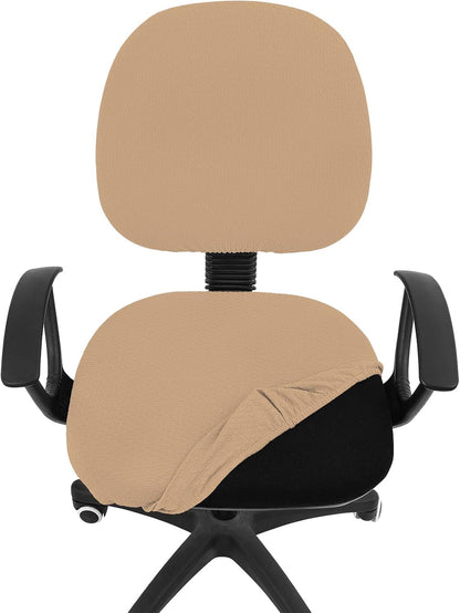 Smiry Office Computer Chair Armrest Covers, 2PCs Anti-dust Arm Rest Pad | Removable Washable Desk Chair Arm Pad Covers, Grey