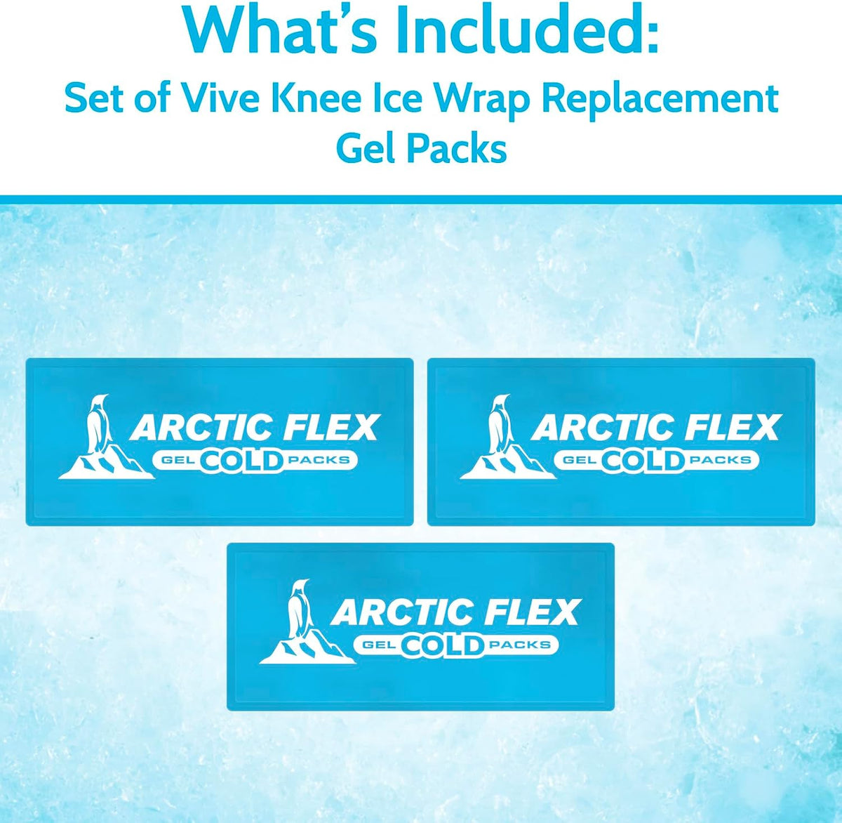 Arctic Flex Gel Replacement Packs - Ice Packs Reusable for Elbow Ice Brace