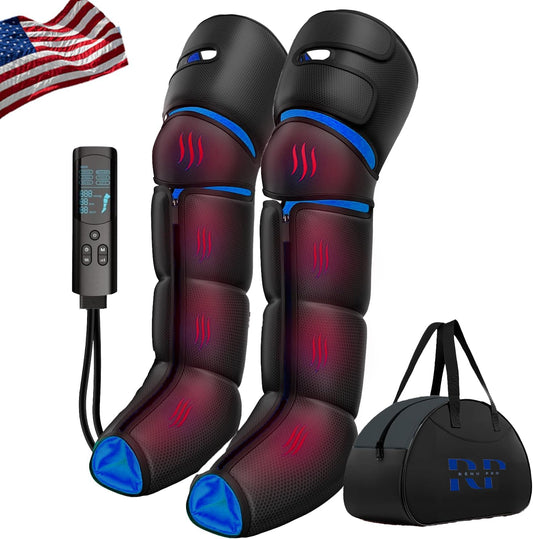 Leg Massager with Heat for Feet, Calves & Thighs, Air Compression
