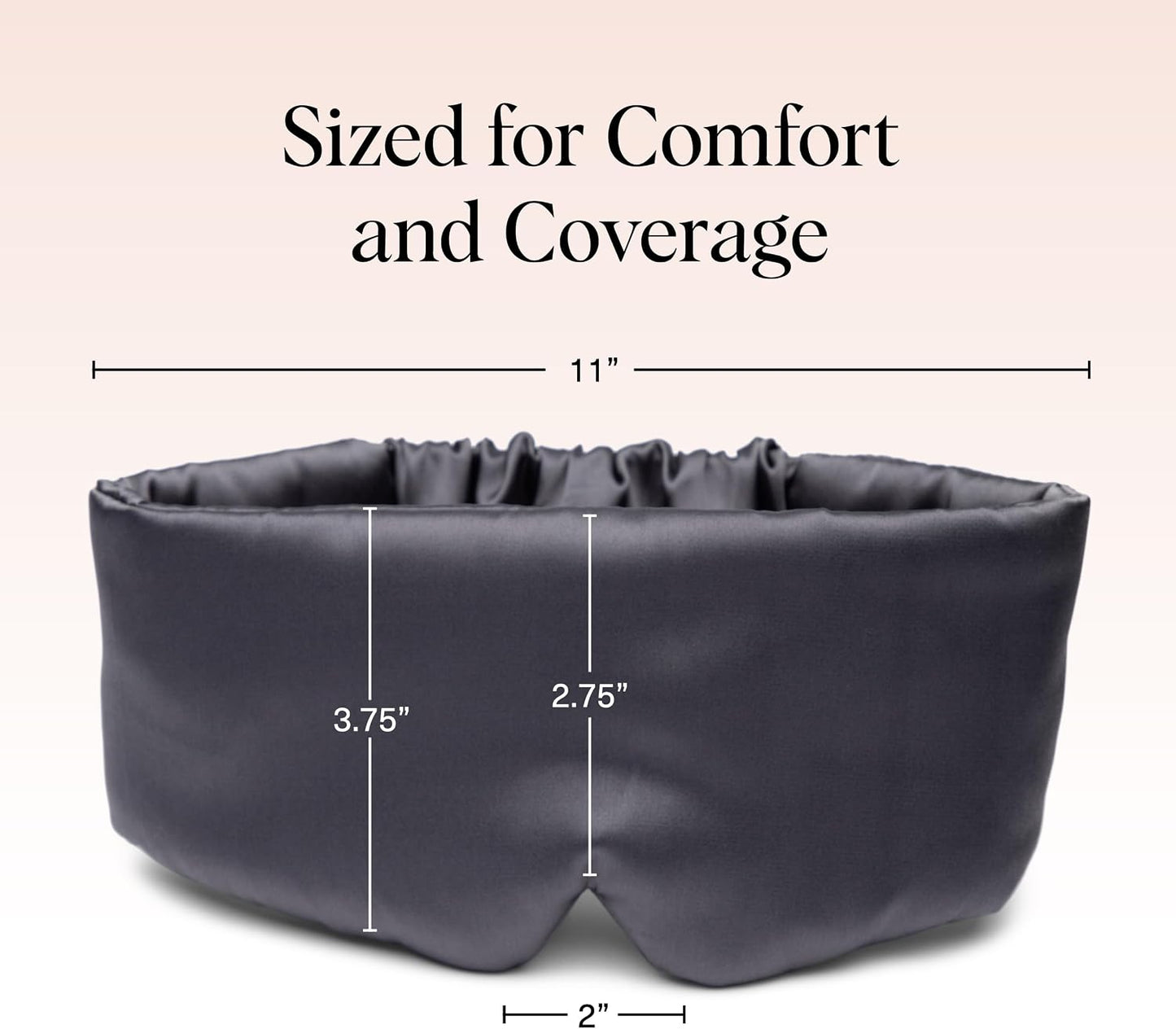 Kitsch Contour Satin Sleep Mask | Eye Masks for Sleep - Blush | Softer Than Silk Sleep Mask, Blindfold Sleep Masks for Women & Men, No Eye Pressure, Lightweight Eye Mask, Travel Essentials