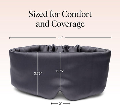 Kitsch Contour Satin Sleep Mask | Eye Masks for Sleep - Blush | Softer Than Silk Sleep Mask, Blindfold Sleep Masks for Women & Men, No Eye Pressure, Lightweight Eye Mask, Travel Essentials