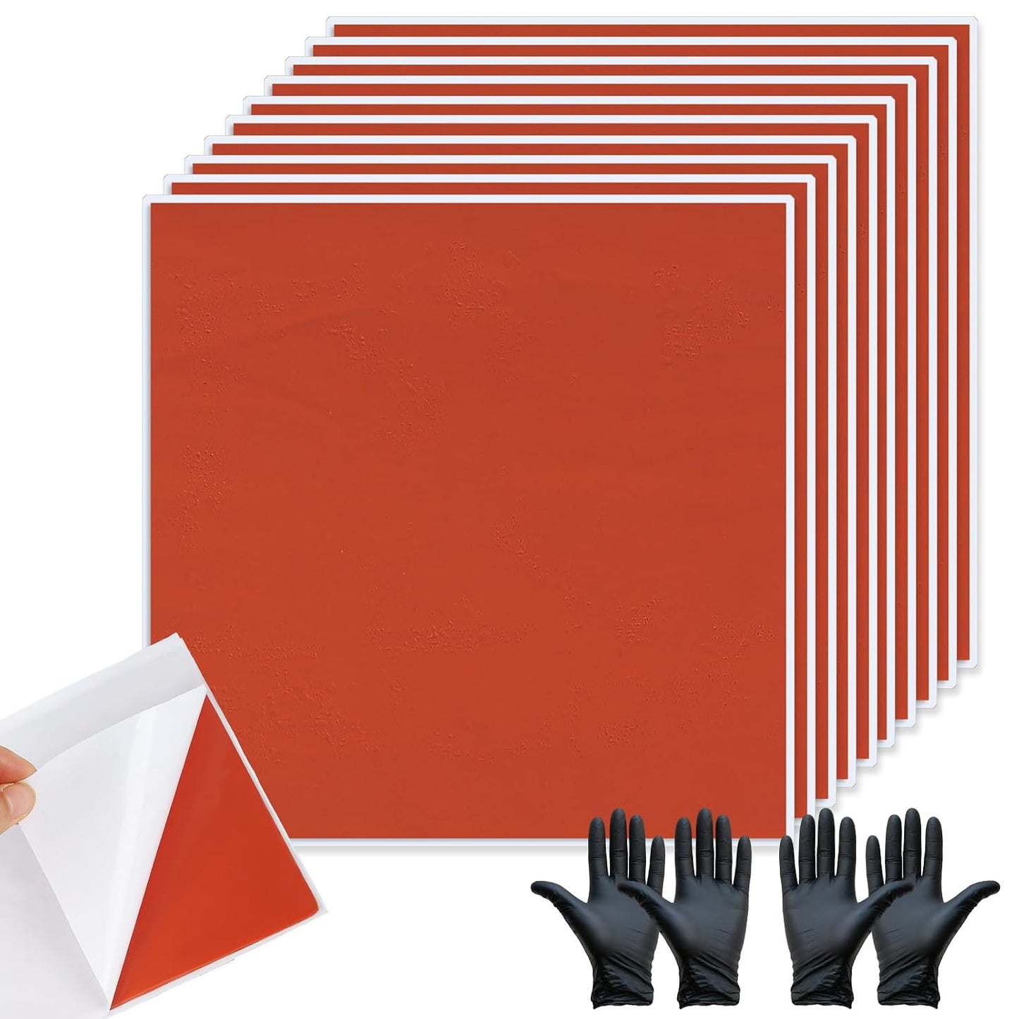 10Pcs Fire Putty Electrical Pads, 7”x7” Fire Barrier Pad, Acoustic Putty Pad with Disposable Gloves, Moldable Firestop Adhesive for Wall Openings, Soundproofing, Electrical Boxes (10pcs)