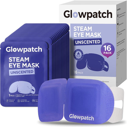 16 Pack Steam Eye Masks Disposable for Dry Eyes, Unscented