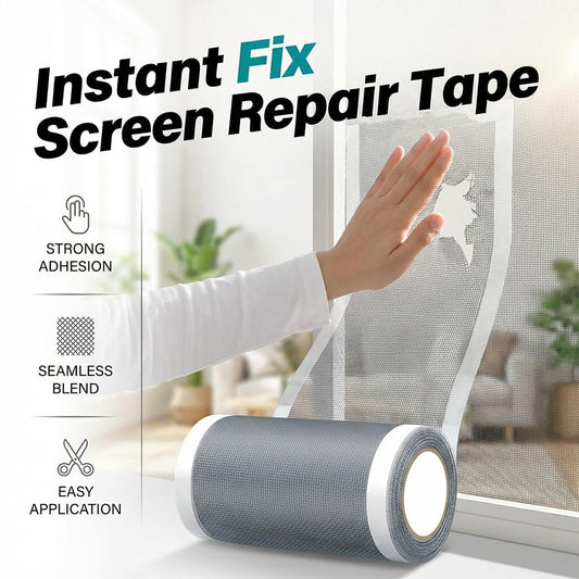 2Pcs Strong Adhesive Fiberglass Screen Repair Tape, Self-Adhesive Mesh Patch for Window Door Mosquito Net, Tent RV Patio Pool Netting, Weather Resistant Long Lasting DIY Repair（3 in*16 FT