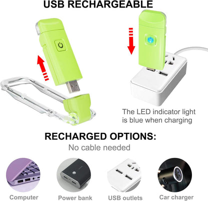 BIGMONAT Rechargeable Book Reading Light Bookmark Light, LED Clip on Book Lights, Reading Lights for Books in Bed, Small Book Light for Kids, Brightness Adjustable for Eye Protection-Orange
