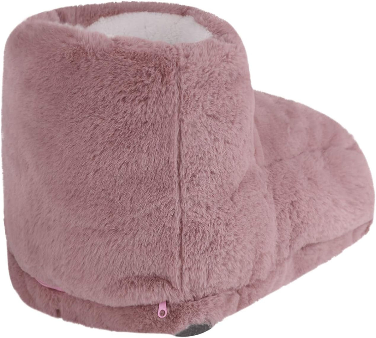Electric Heated Foot Warmers for Men Women Fuzzy Thick Plush Foot Heater Winter USB Rechargeable Thermal Heating Ankle Feet Warmer Boots Shoes
