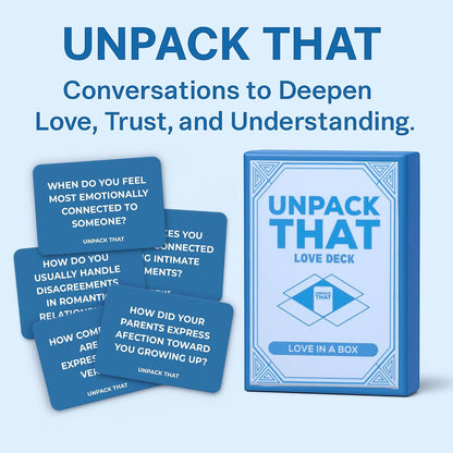UNPACK THAT Self-Exploration Card Deck Personal Growth Cards - 100 Deep Questions for Self-Discovery, Mindfulness & Emotional Healing | Journal Prompt, for Her