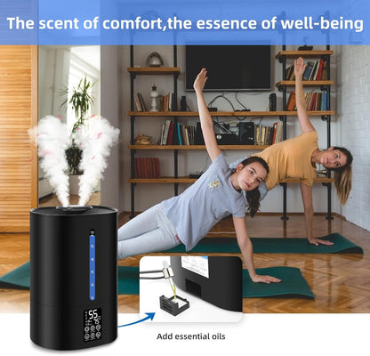 Coolfiqu 6L Warm & Cool Mist Humidifiers for Bedroom,Large Room,Plants