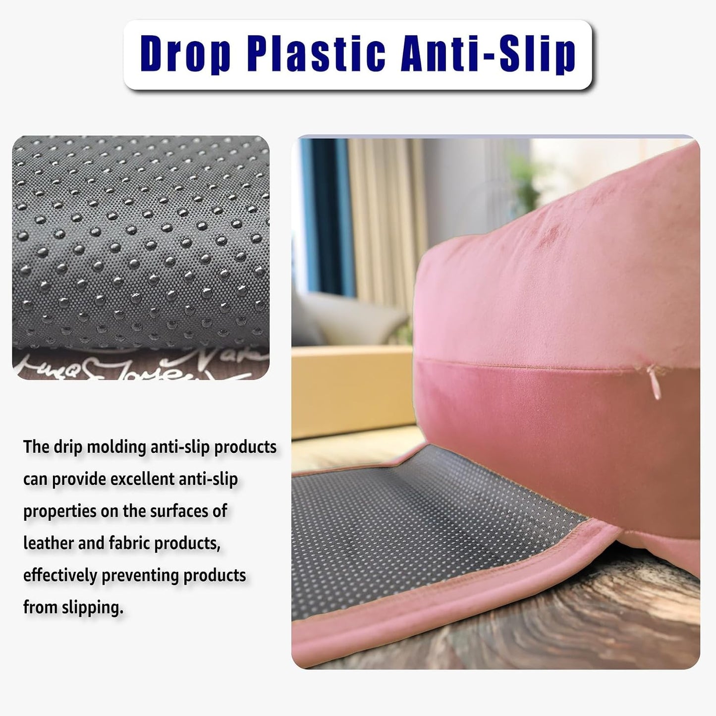 Adjustable Headrest Pillow for Recliners and Armchairs - Non-Slip Velvet Cushion for Neck Support and Pain Relief (Gray)